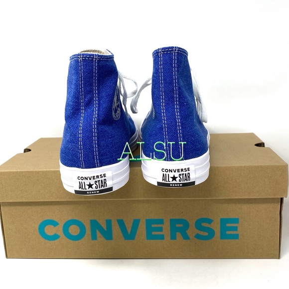 🌿Sale🌿 Converse Ctas High Canvas Rush Blue Men’s Size 9 10 Sneakers 166741C - Picture 4 of 10